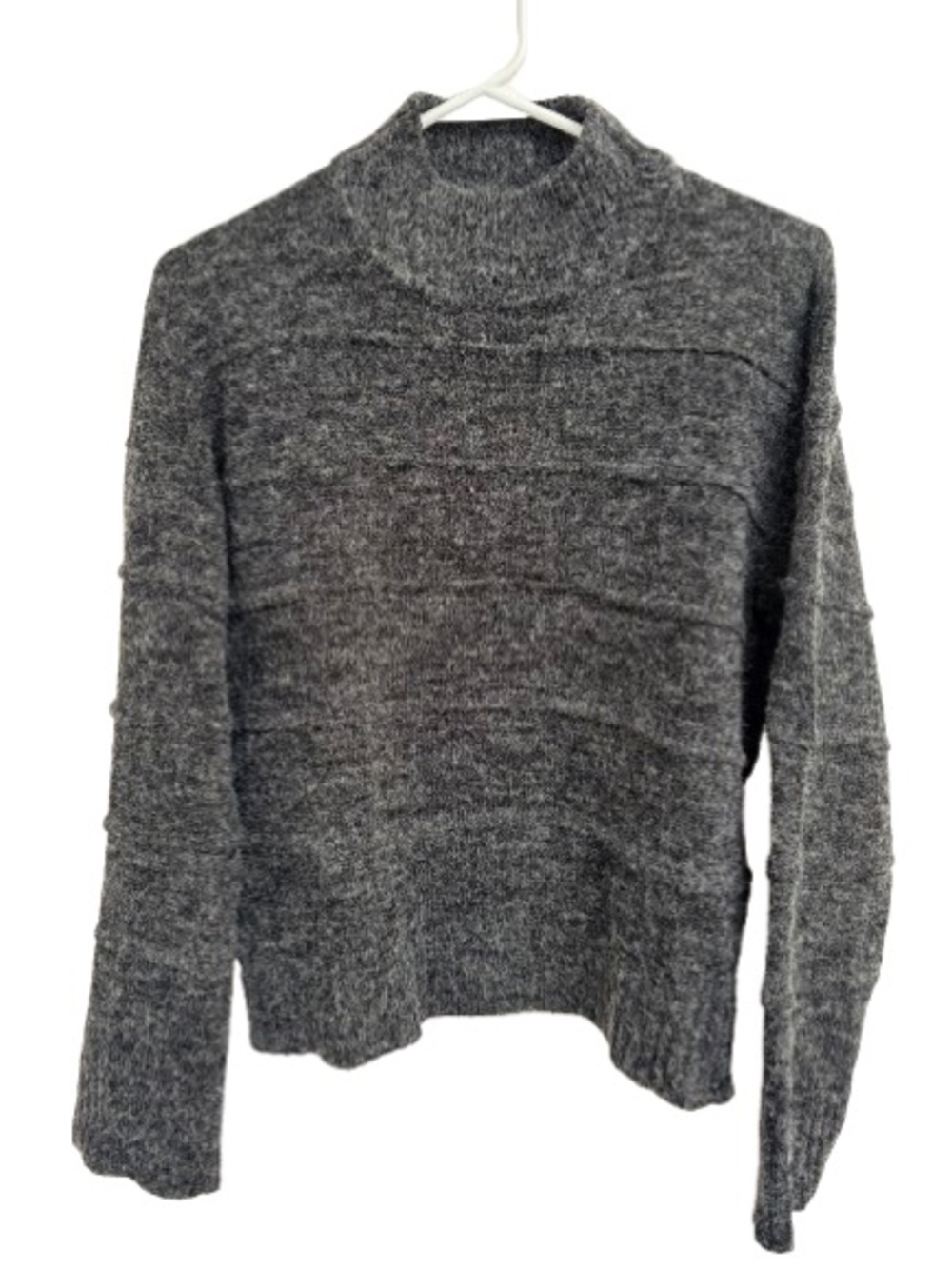 Vero Moda Dark Gray Mock Neck Knit Sweater